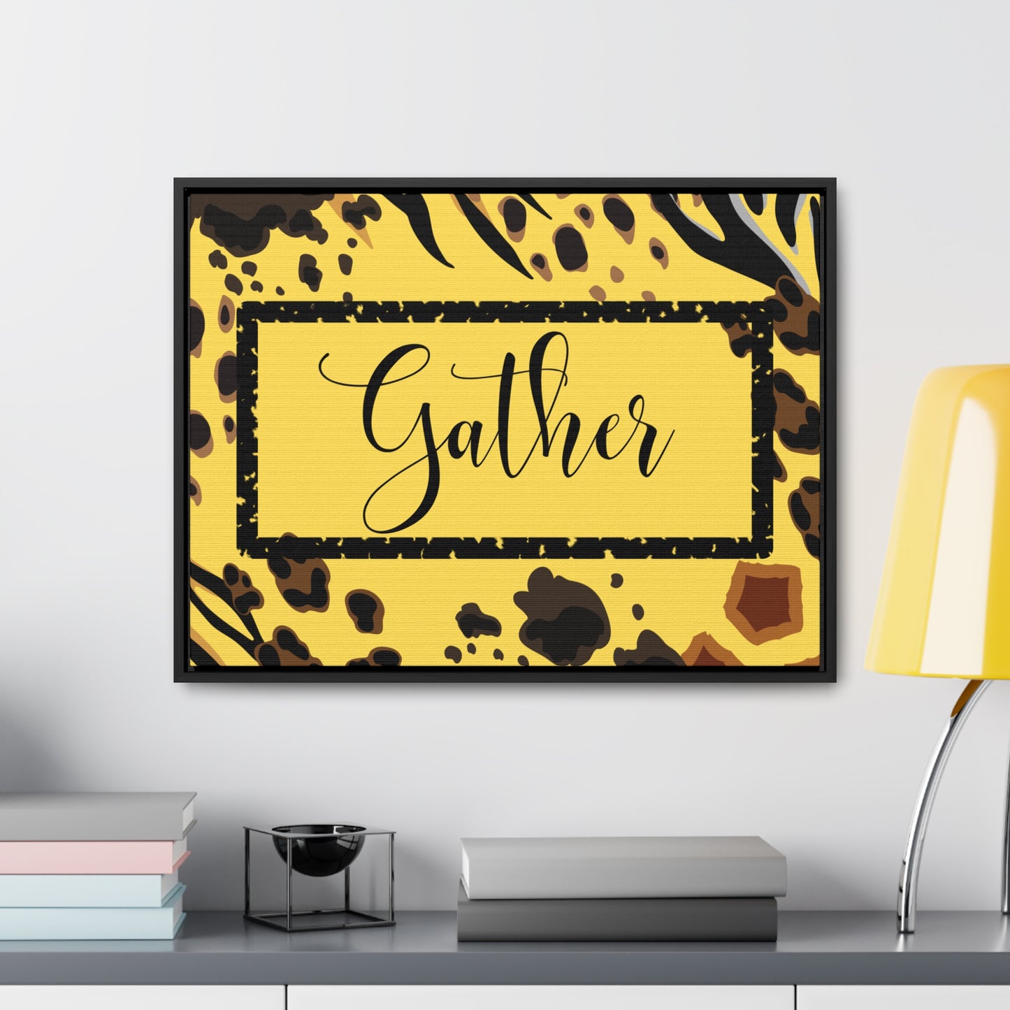 Christian Wall Art: Gather (Floating Frame)