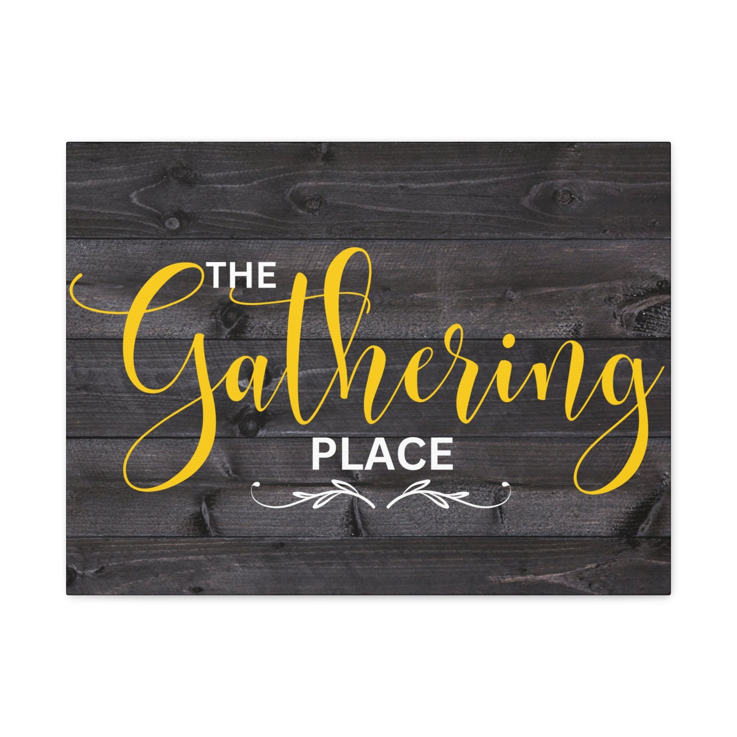 Christian Wall Art: The Gathering Place (Wood Frame Ready to Hang)