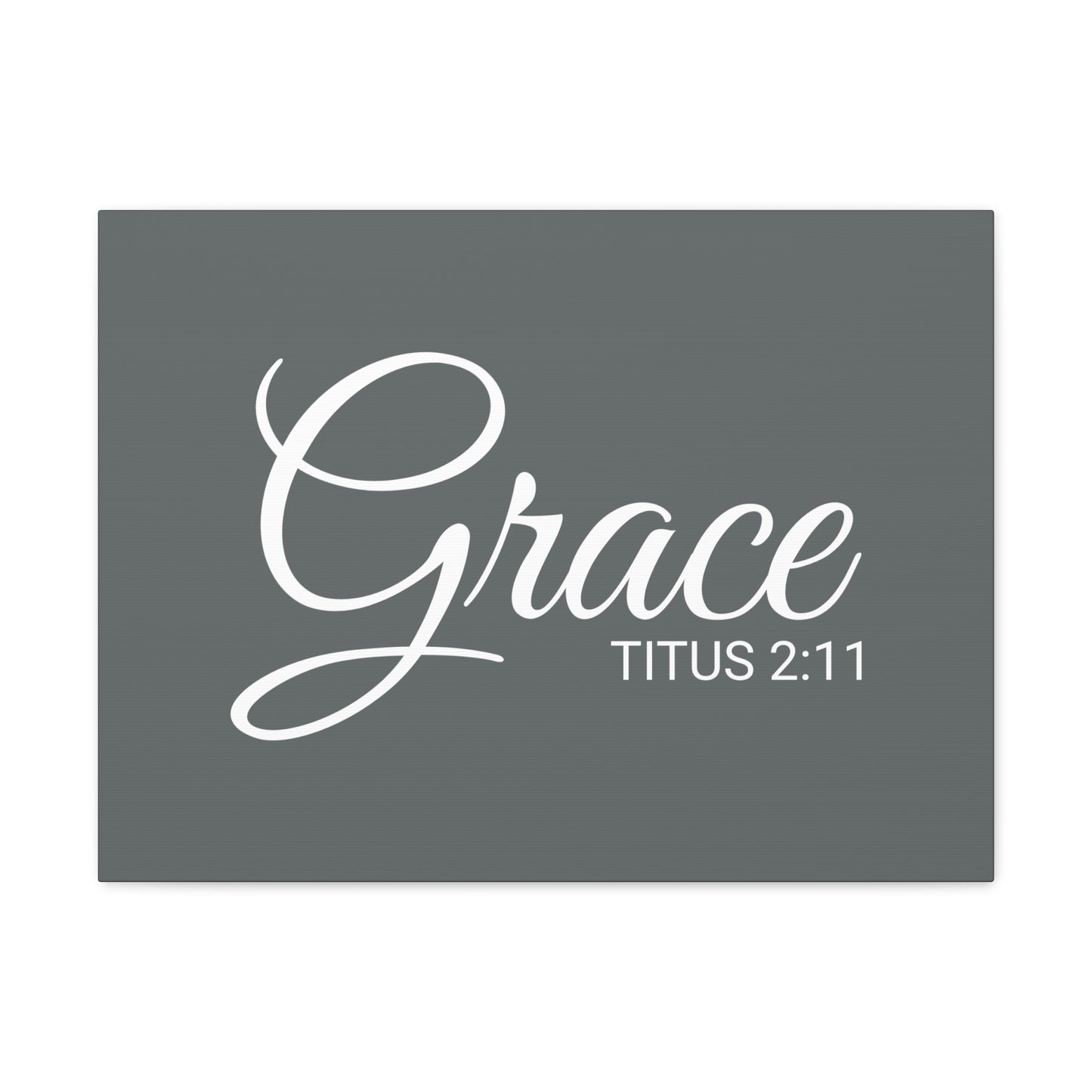 Christian Wall Art "Grace" Verse Titus 2:11 Ready to Hang Unframed