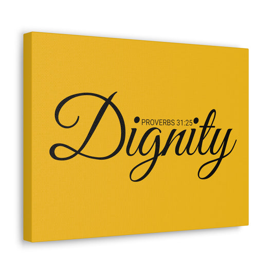 Christian Wall Art "Dignity" Verse Proverbs 31:25 Ready to Hang Unframed