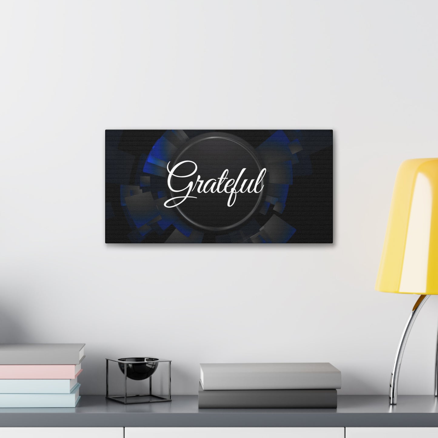 Christian Wall Art: Grateful (Wood Frame Ready to Hang)