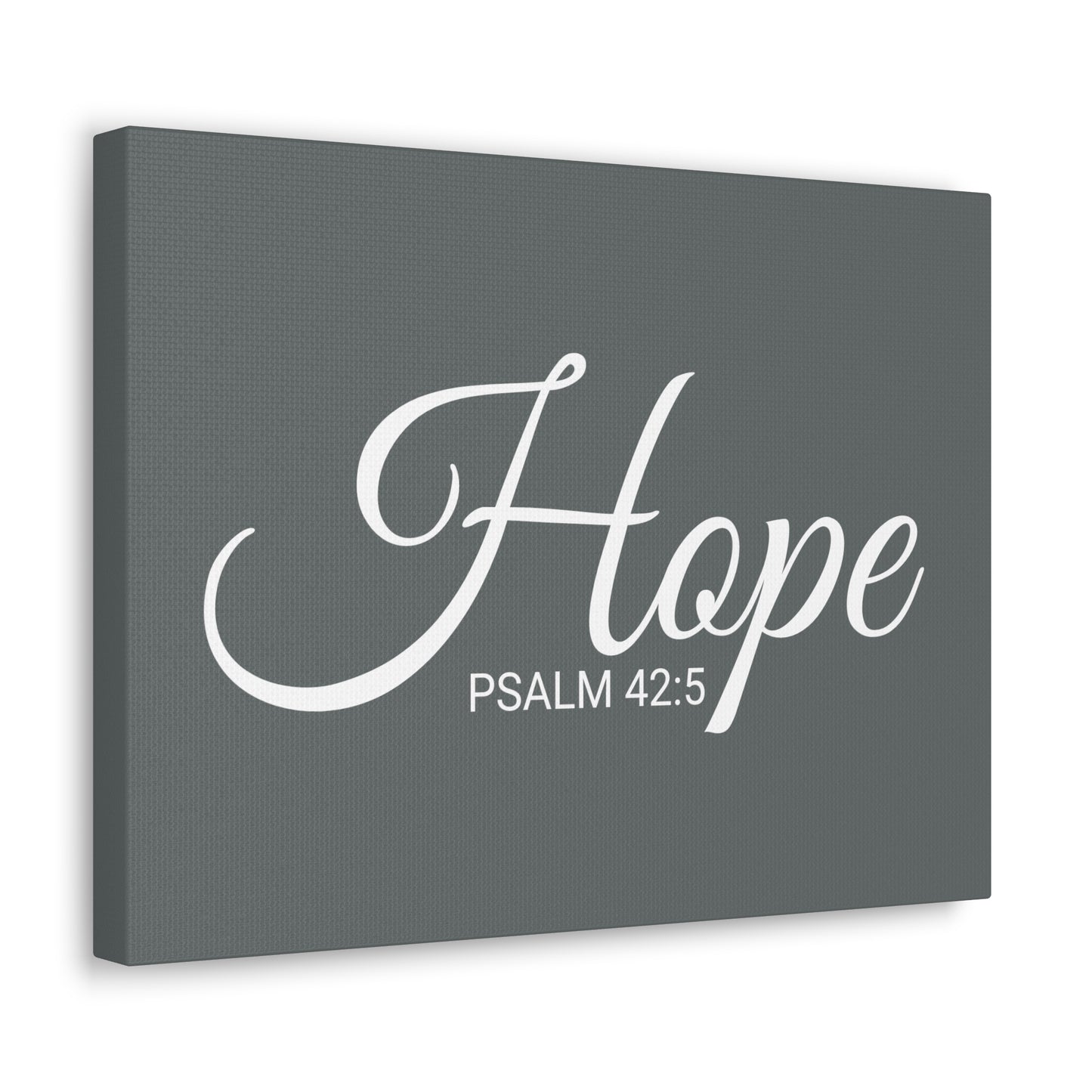 Chrisitan Wall Art "Hope" Verse Psalm 42:5 Ready to Hang Unframed